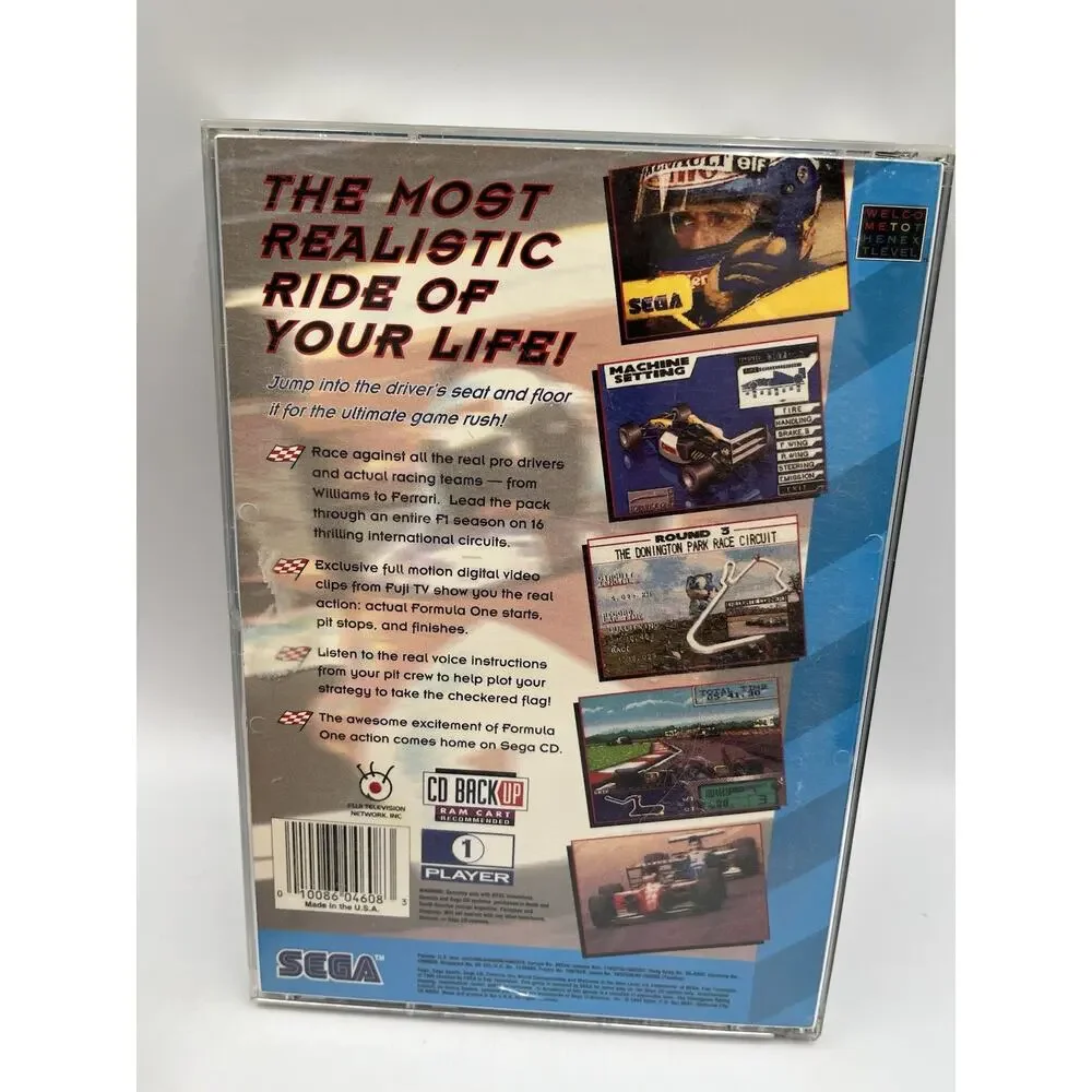 Formula One World Championship: Beyond the Limit (Sega CD, 1994) - CIB - Tested